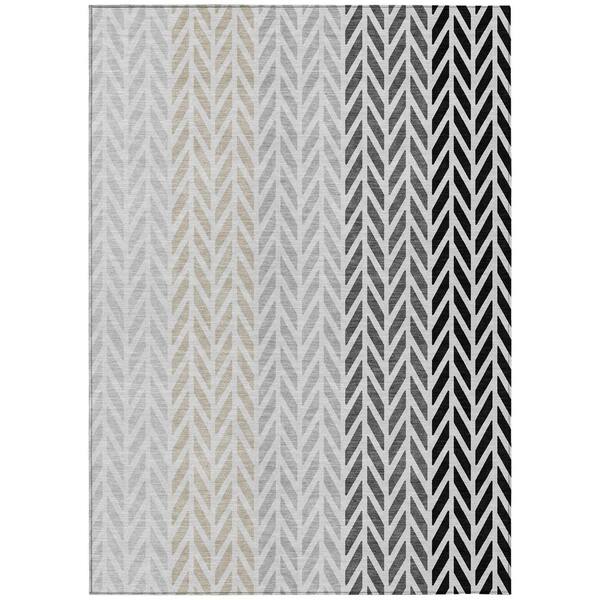 Chantille Machine Washable Indoor/Outdoor Abstract ACN3041 Tin 9 ft. x 12 ft. Area Rug