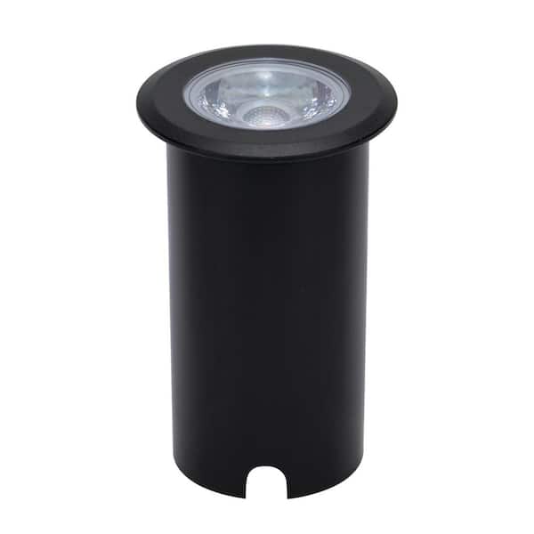 10-Watt Inground Landscape 750 Lumen Black Hardwired Integrated LED Well Light-Soft White 3000K
