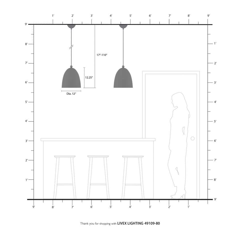 Nordic Gray Crystal Pendant with Brushed Nickel Accents