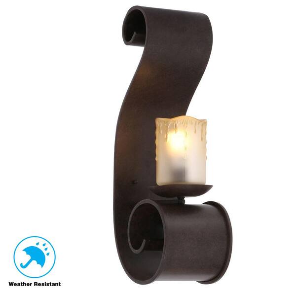 World Imports Adelaide Collection Outdoor Bronze Large Sconce