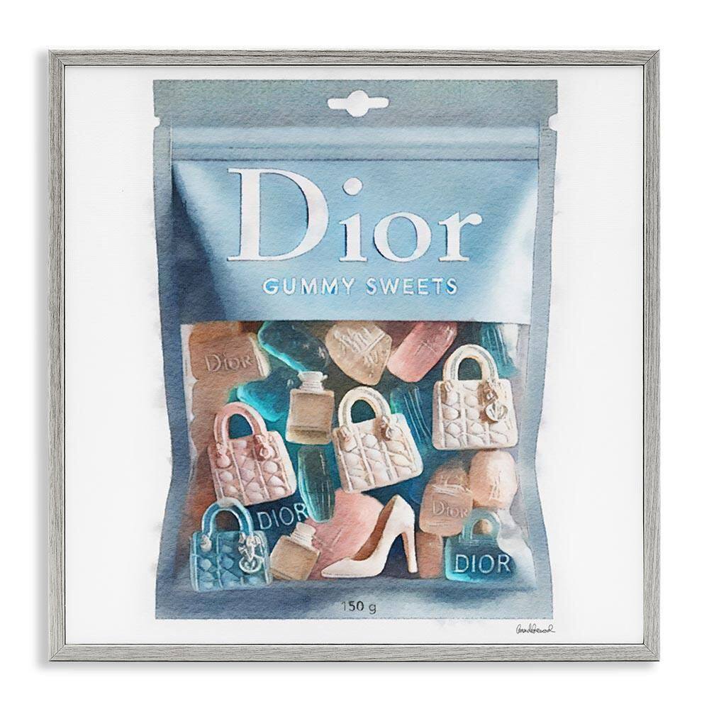 Glam Brand Gummy Fashion by Amanda Greenwood Gray Framed Abstract Giclee Art Print 12 in. x 12 in. price history on PriceWatchPro