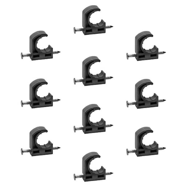 1/2 in. Half Pipe Clamp with Nail (10-Pack)