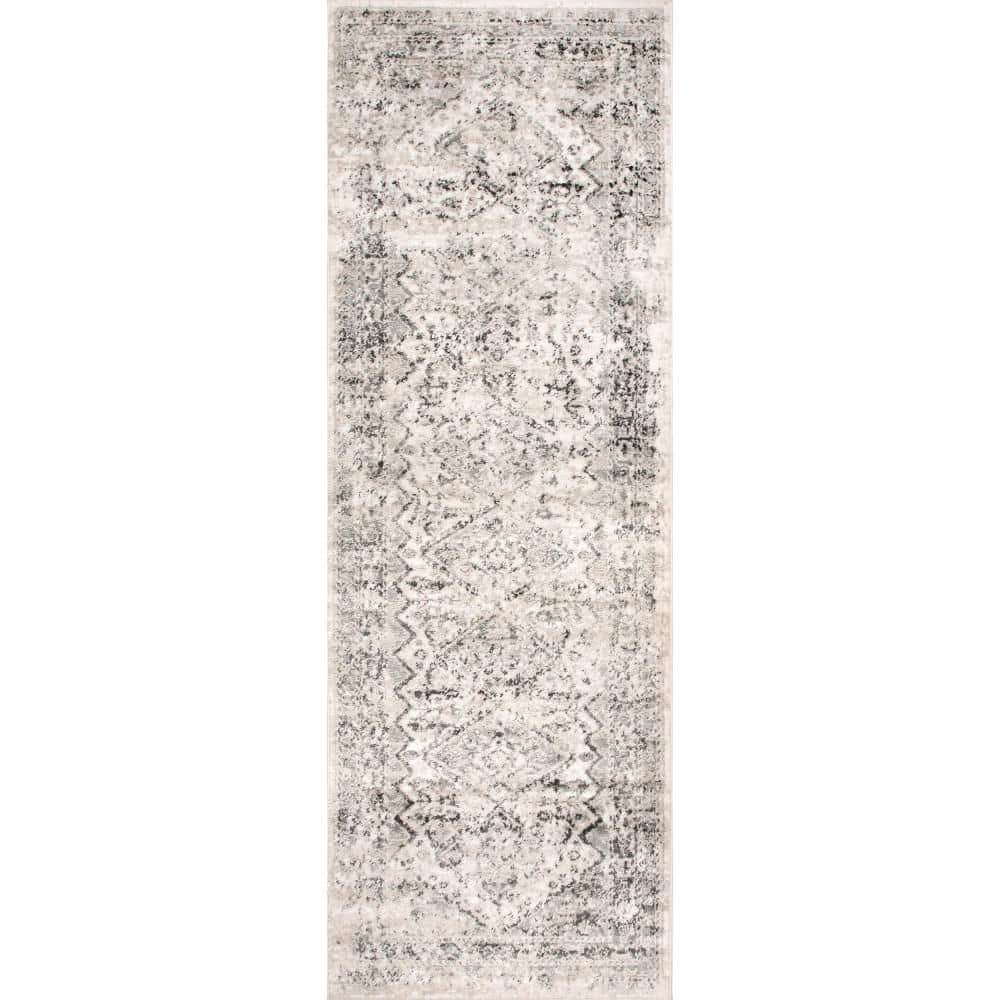 Vintage Speckled Shaunte 2 ft. 6 in. x 10 ft. Silver Indoor Runner Rug price history on PriceWatchPro