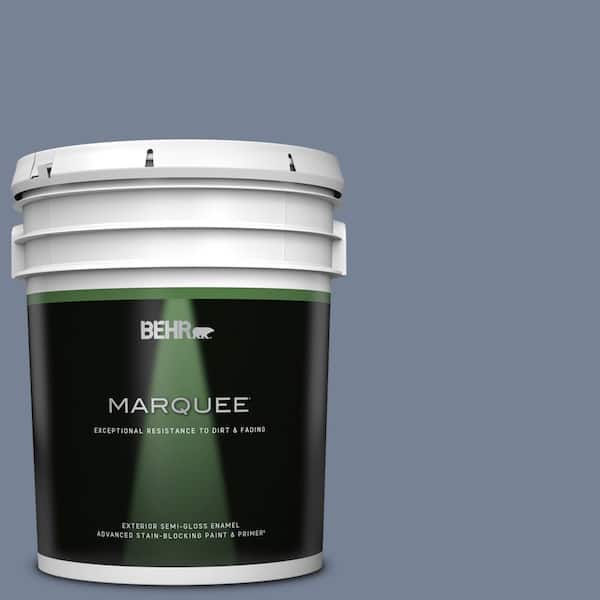 BEHR MARQUEE 5 gal. #PPU15-07 Tranquil Pond Semi-Gloss Enamel Exterior Paint & Primer
