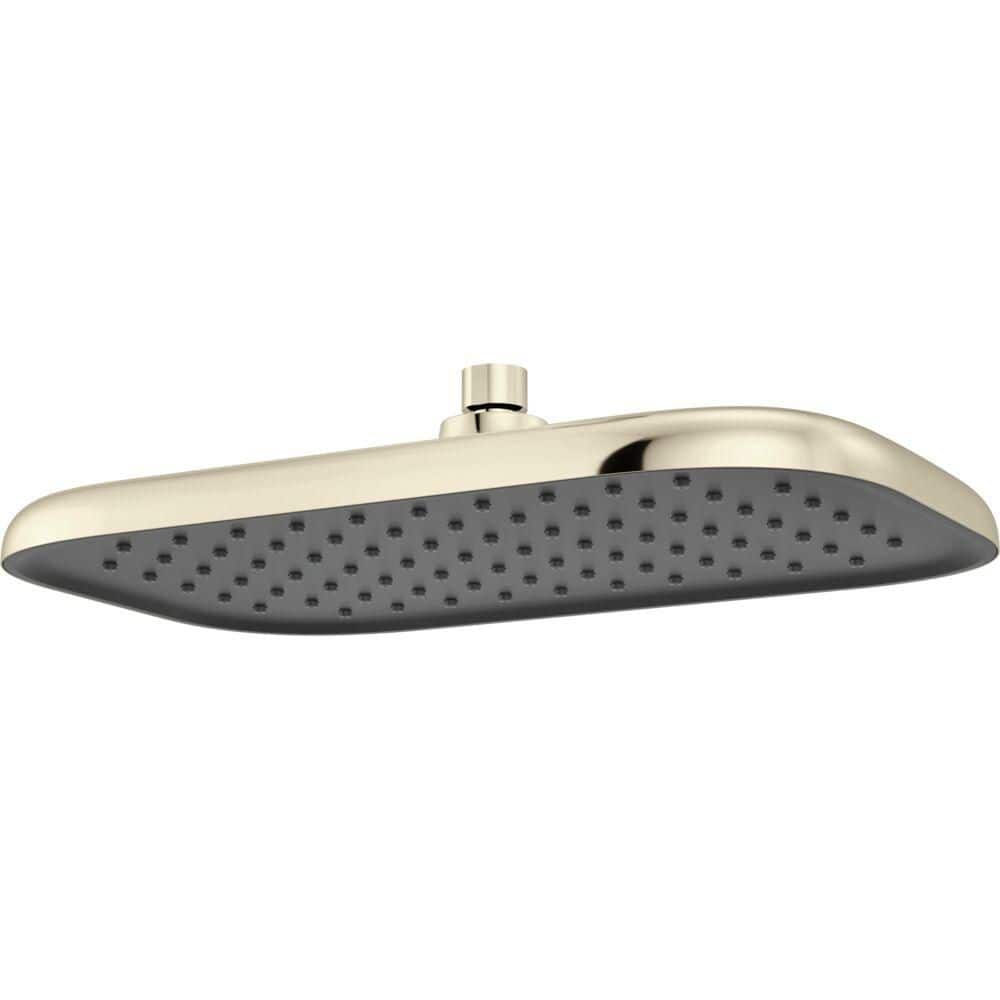 TouchClean Spray Face 1-Spray Patterns with 2.5 GPM 14 in. Ceiling Mount Fixed Shower Head in Lumicoat Polished Nickel price history on PriceWatchPro