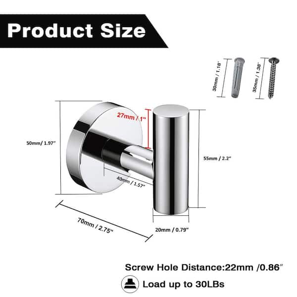 Robe Hook Towel Hanger Standard Height Hook Rack How High To Hang