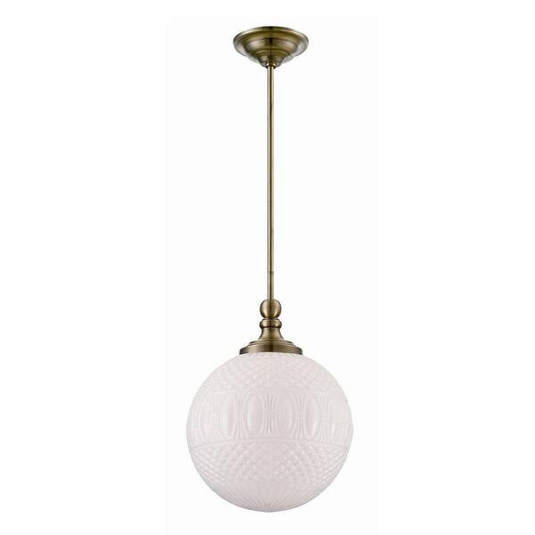Unbranded Volto Collection 1-Light Antique Brass Pendant
