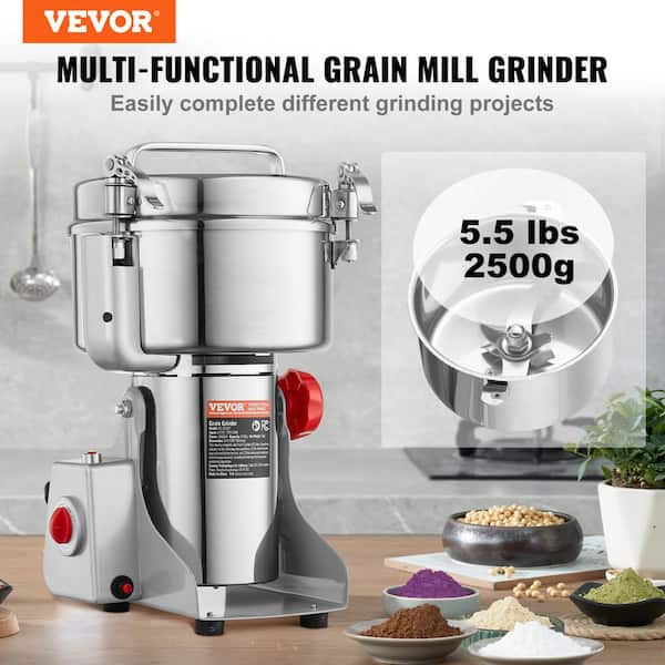 220volt Electric Grain outlet Grinder Mill Cereal SpiceGrinderHerb PulverizeFine Powder