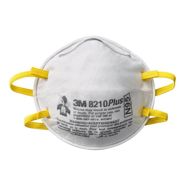3m Disposable Plus Performance Sanding And Fiberglass Respirator 6 Each Pack 8210ph6 Dc The Home Depot