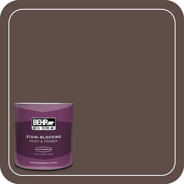 BEHR ULTRA 1 qt. #PPH-74 Espresso Coffee Extra Durable Eggshell Enamel Interior Paint & Primer