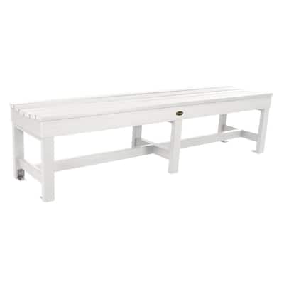 White Plastic Outdoor Benches, White Resin Outdoor Benches