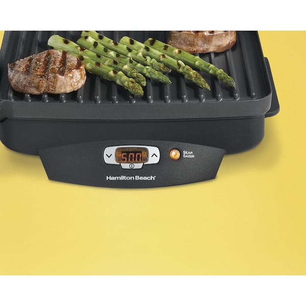 Hamilton Beach Searing Grill with Lid Viewing Window