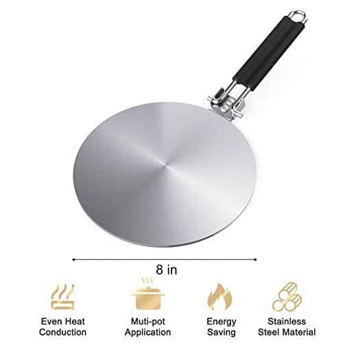 1 Set of Stainless Steel Induction Plate Induction Cooker Adapter Electric  Stove Heat Diffuser 