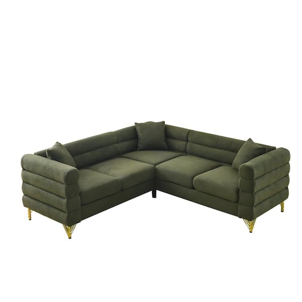 maocao hoom 3-Piece Green Metal Patio Conversation Set with Green Cushions