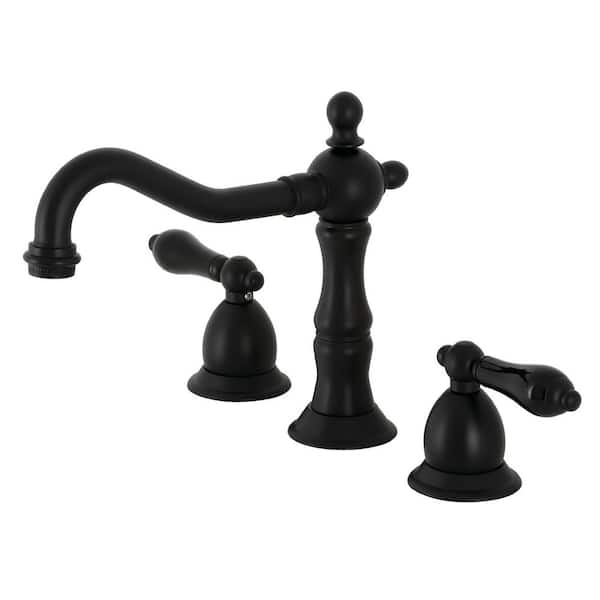 Kingston Brass Duchess 8 in. Widespread 2-Handle Bathroom Faucet in Matte Black