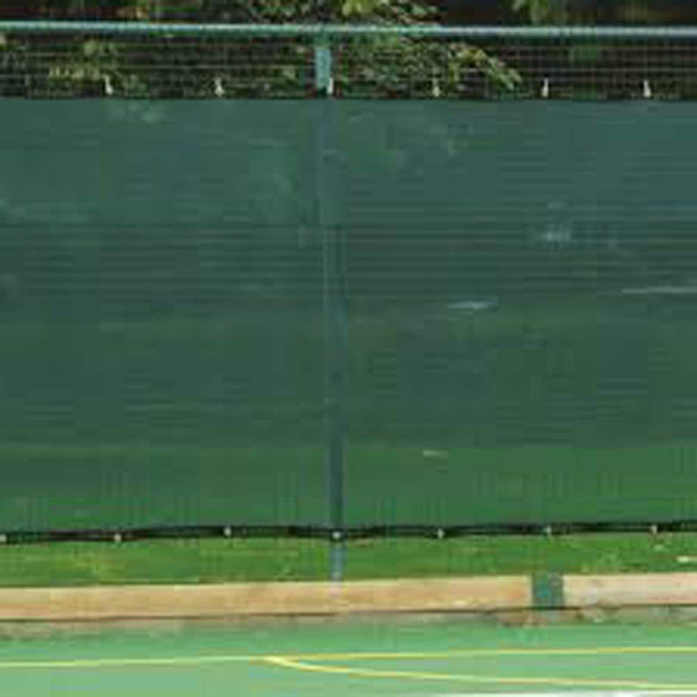 Green Polyethylene Knitted Privacy Cloth with Brass Grommets