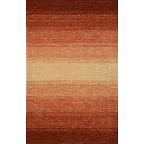 Addison Rugs Dunes 1 Paprika 5'X7'3" Ombre Wool Indoor