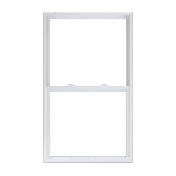 American Craftsman 32 in. x 54 in. 50 Series Low-E Argon Glass Single Hung White Vinyl Replacement Window, Screen Incl