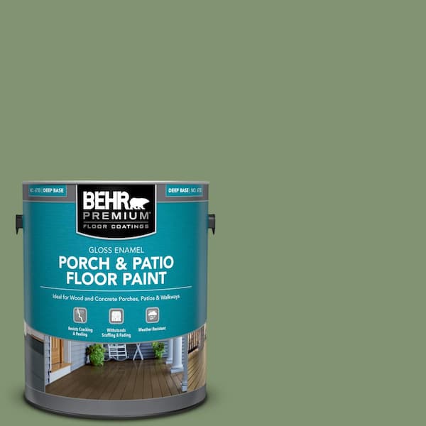 1 gal. #BIC-26 Aloe Plant Gloss Enamel Interior/Exterior Porch and Patio Floor Paint