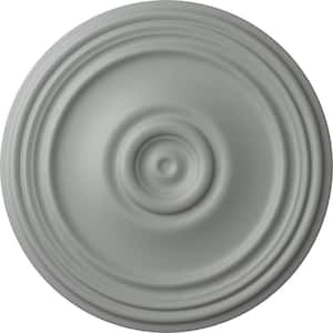 21" x 1-1/4" Reece Urethane Ceiling Medallion (Fits Canopies upto 6-3/4"), Primed White
