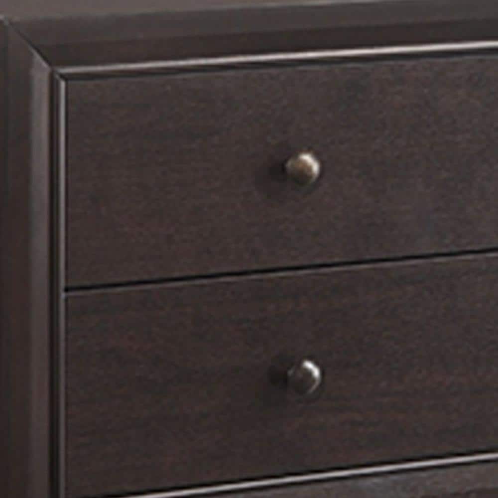 Madison Espresso Elegance 2-Drawer Nightstand