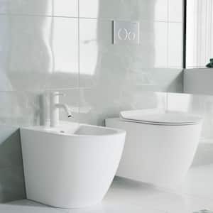 Ivy Single-Handle Bidet Faucet in Matte White