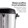 Hamilton Beach 45-Cup Stainless Steel Coffee Urn with One-Handed Dispensing Silver 40519