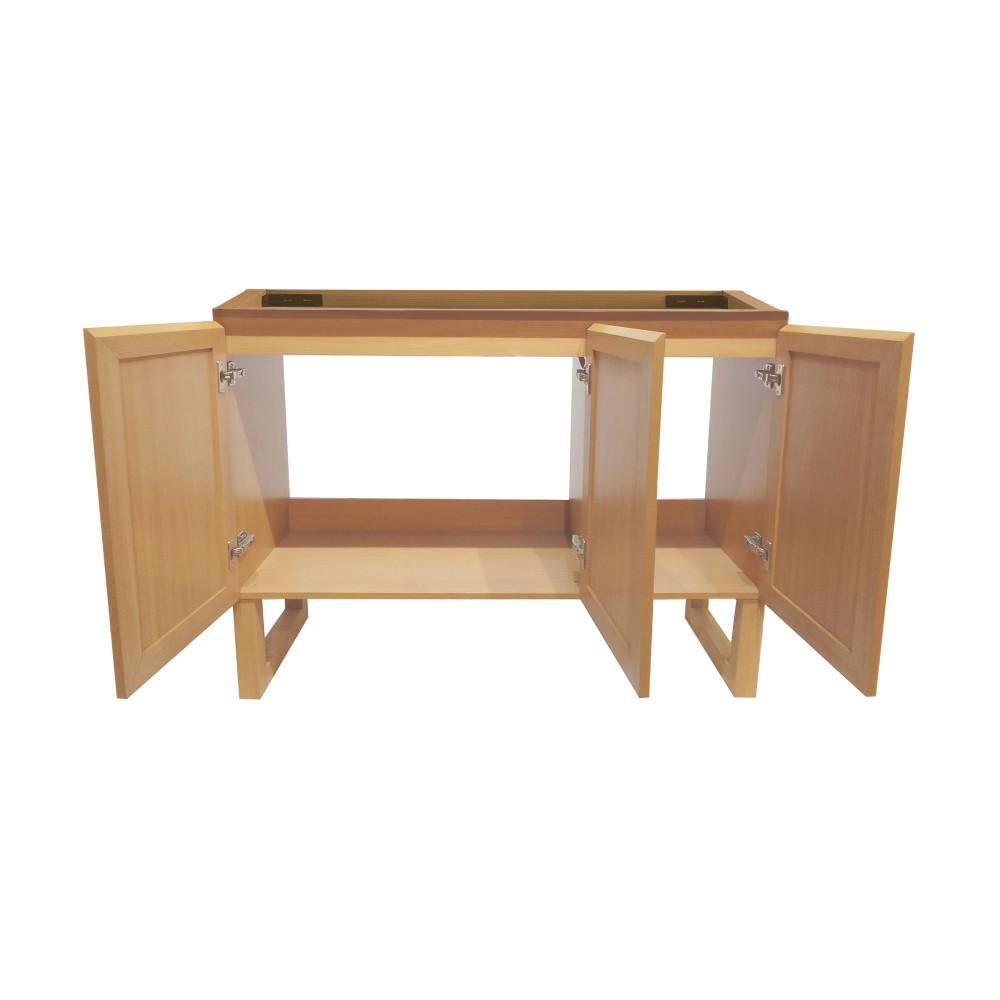 Arles 48" Natural Oak and Cane Bathroom Vanity