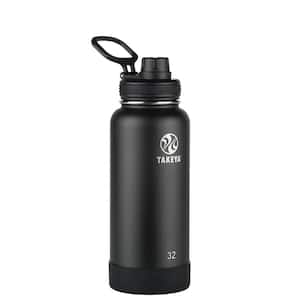Actives 32 oz. Onyx Insulated Stainless Steel Water Bottle with Spout Lid