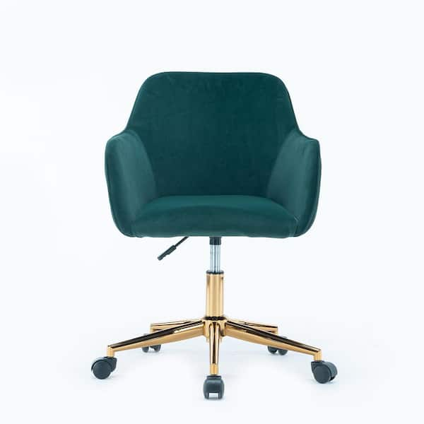 green velvet desk chair gold legs