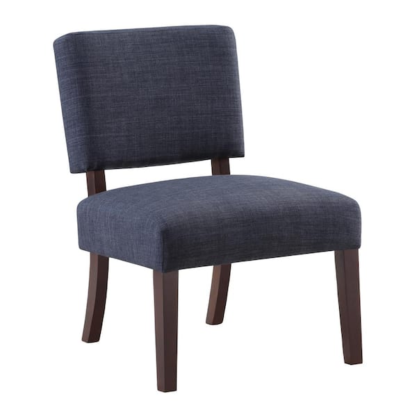 OSP Home Furnishings Jasmine Navy Fabric Accent Chair JAS M19 The   Navy Osp Home Furnishings Accent Chairs Jas M19 64 600 