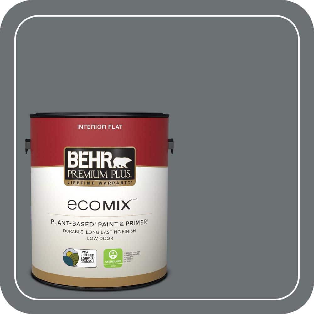 1 gal. #QE-61 Rich Pewter Flat EcoMix Plant-Based Interior Paint & Primer price history on PriceWatchPro