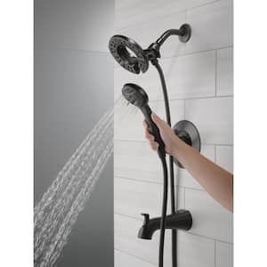 Arvo In2ition Two-in-One Single-Handle 4-Spray Tub and Shower Faucet in Matte Black (Valve Included)