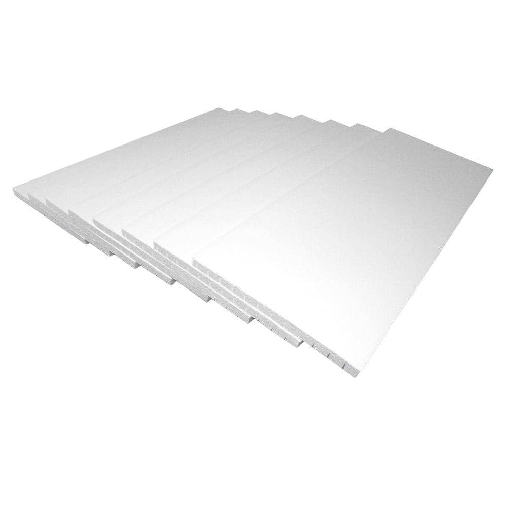 3 Panels Garage Door Insulation Kit Reflective Foam US Energy White 2 and 1 