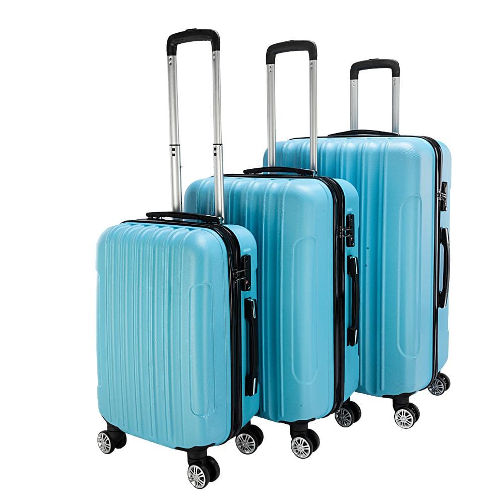 Karl home Nested Hardside Luggage Set in Skyblue, 3-Piece - TSA