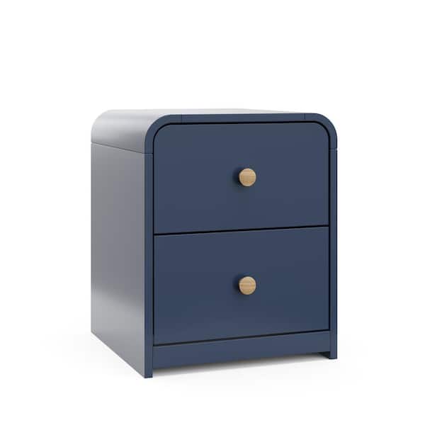 Storkcraft Santos Midnight Blue 2-Drawer Nightstand