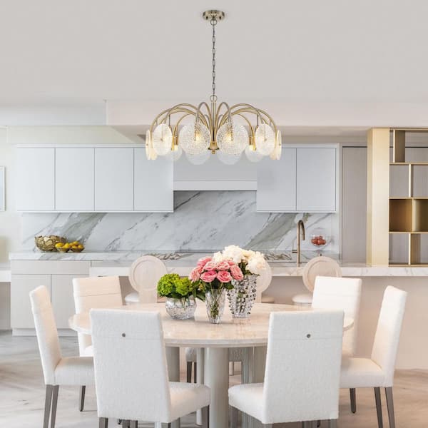 MENCOLULU 27.6 in. 12-Light Antique Bronze Metal Chandelier with