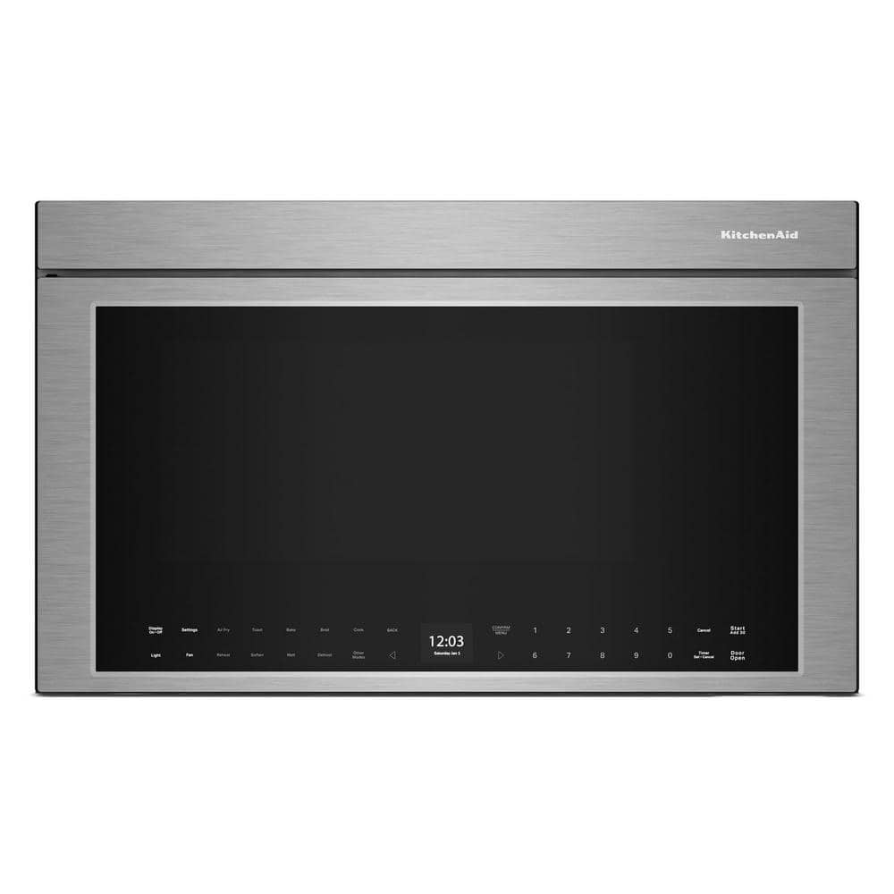 30 in. 1.10 cu. ft. Over-the-Range Microwave Oven in PrintShield Stainless with Flush Built-In Design