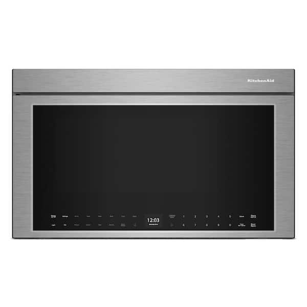 Whirlpool 30 in. 1.10 cu. ft. Over-the-Range Microwave Oven in PrintShield Stainless with Flush Built-In Design