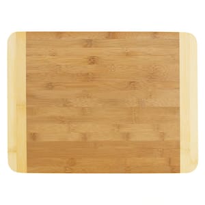 15.75 in. Dual Tone Natural Bamboo Cutting Board