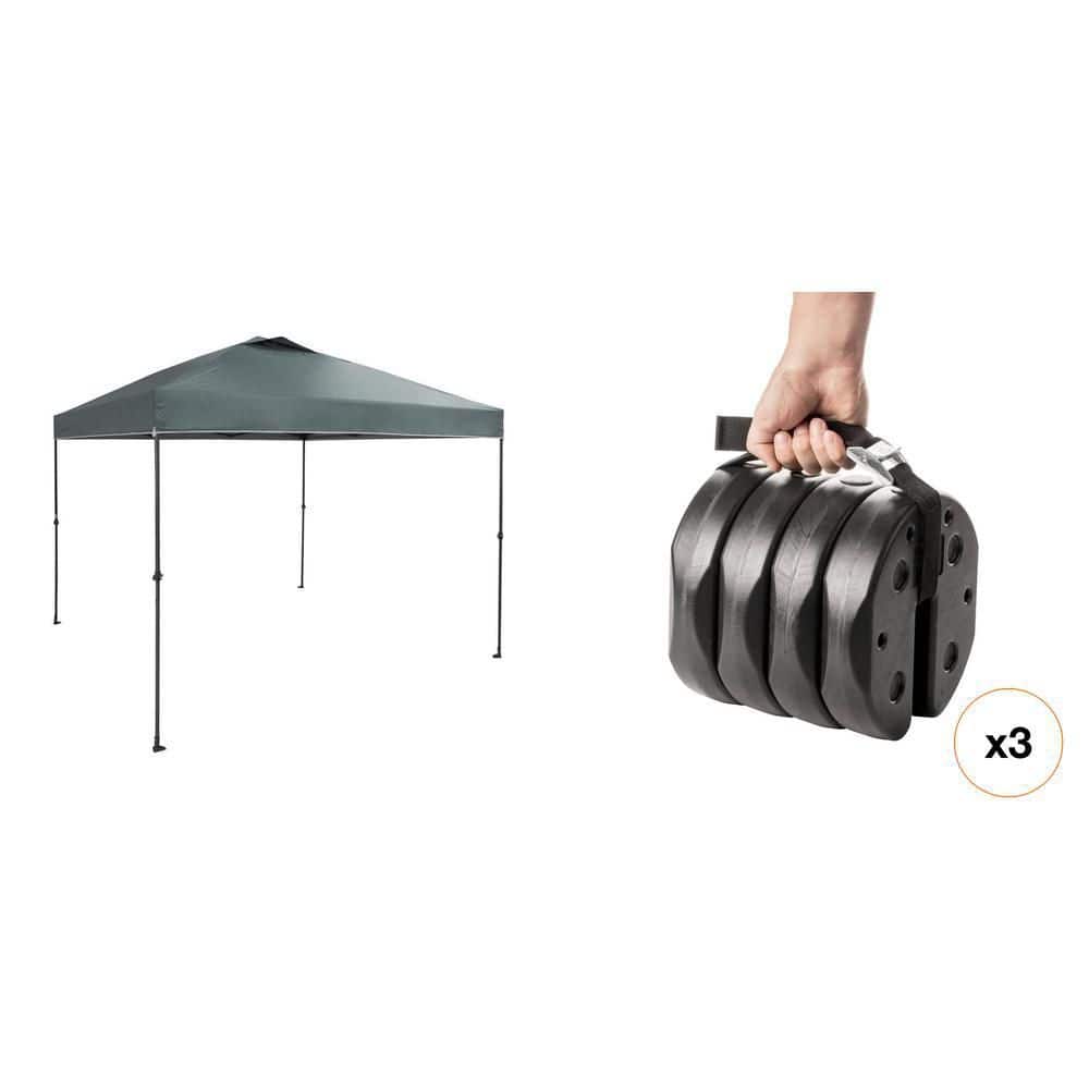 Lot de 4 sacs de poids d'eau pour auvent de tente, sacs de poids robustes pour pieds de tonnelle
