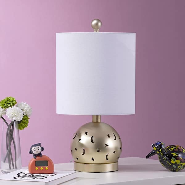 Maxax Huitt 17 in. Gold Metal Table Lamp