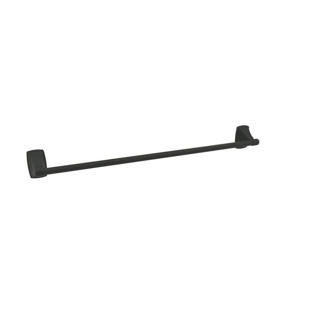 Amerock Clarendon 24 in. (610 mm) Towel Bar in Matte Black BH26504MB ...