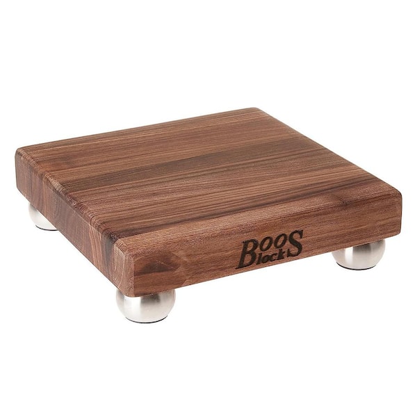 JOHN BOOS 9 in. x 9 in. Square Wooden Edge Grain Cutting Board