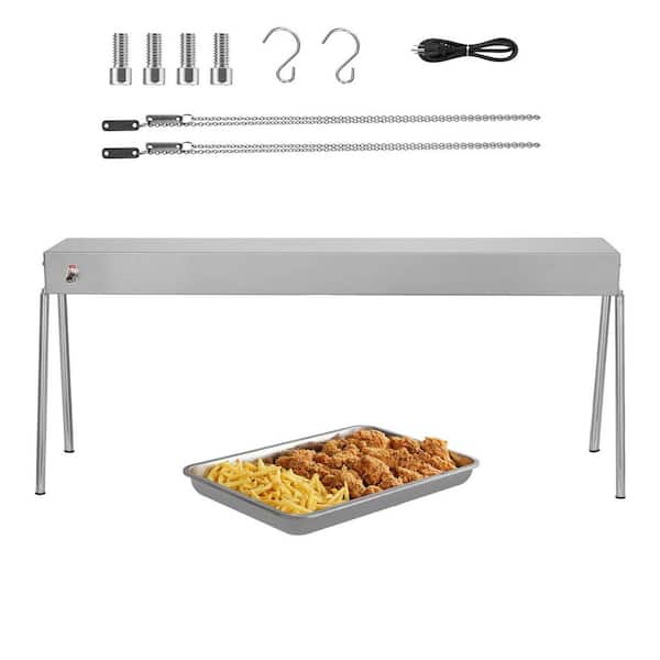 Food Heat Lamp, 750-Watt Hanging Commercial Food Heating Warmer, Electric Strip Heater Light with Cord