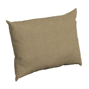 Tan Hamilton Texture Rectangle Outdoor Throw Pillow