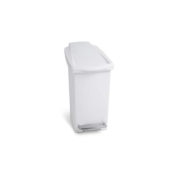 16.5 in. x 18 in. 2.6 Gal./10 Liter l White Drawstring Garbage Liners  simplehuman* Code R Compatible (50 Count)