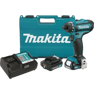 12V max CXT Lithium-Ion 1/4 in. Hex Cordless Driver-Drill Kit with (2) Batteries (2.0 Ah), Charger and Hard Case