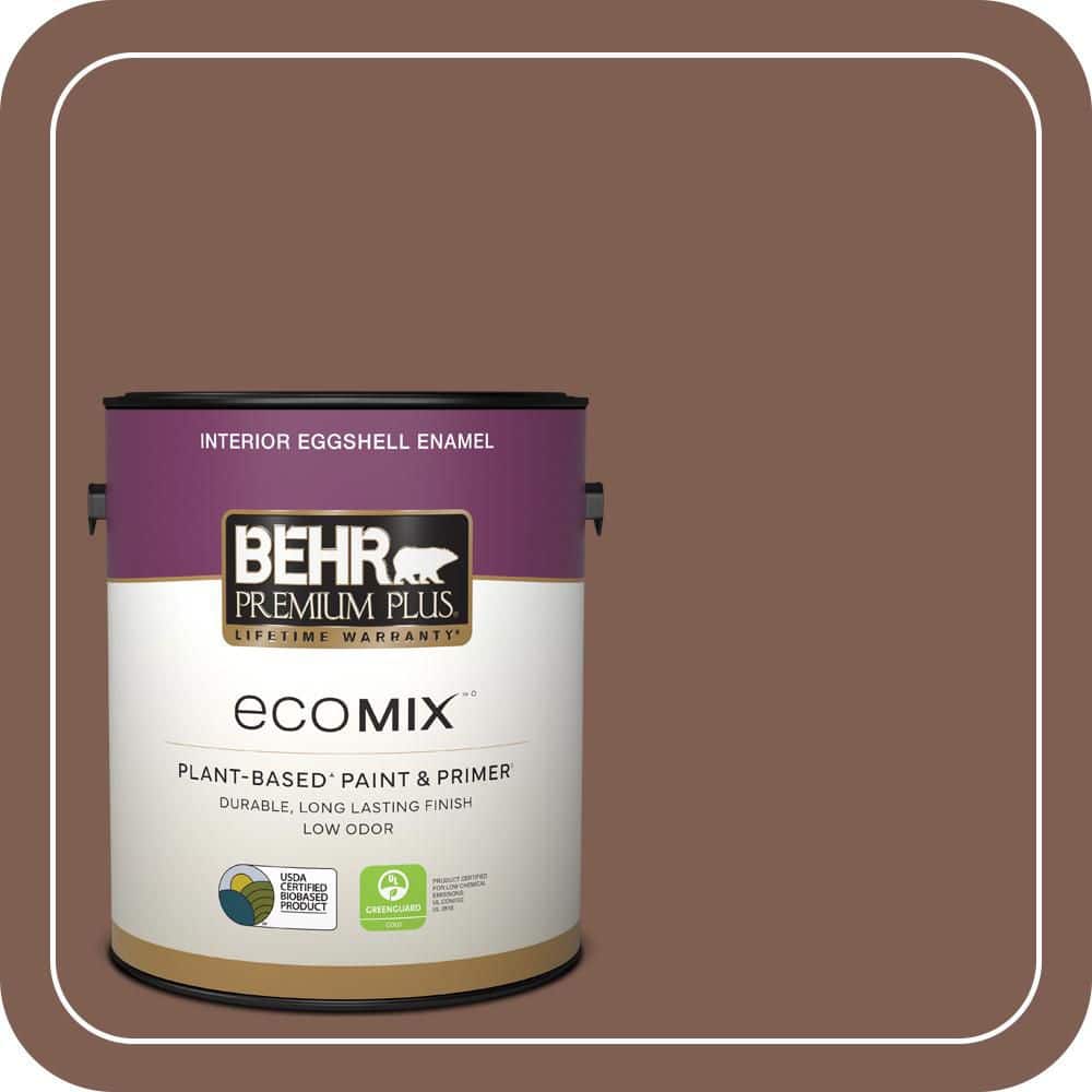 1 gal. #N160-6 Spanish Chestnut Eggshell Enamel EcoMix Plant-Based Interior Paint & Primer price history on PriceWatchPro