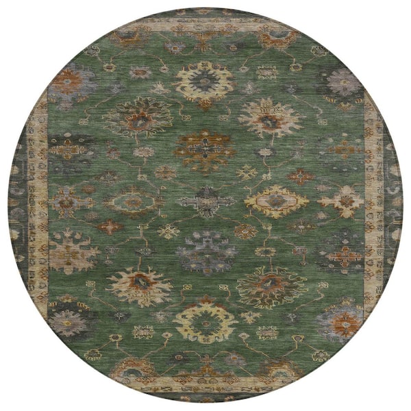 Addison Rugs Chantille Machine Washable Indoor/Outdoor Abstract ACN2045 Fern 8 ft. x 8 ft. Area Rug